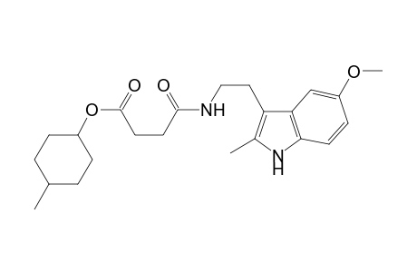 4-Methylcyclohexyl 4-{[2-(5-methoxy-2-methyl-1H-indol-3-yl)ethyl]amino}-4-oxobutanoate