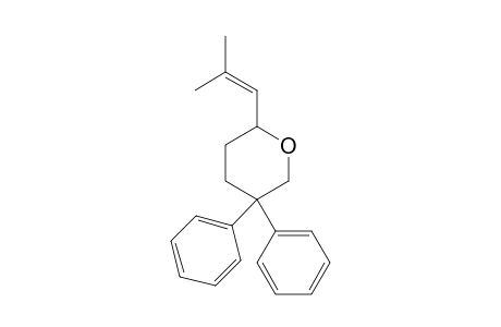 2-(2-methylprop-1-en-1-yl)-5,5-diphenyloxane