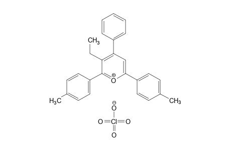 2,6-di-p-tolyl-3-ethyl-4-phenylpyrylium perchlorate