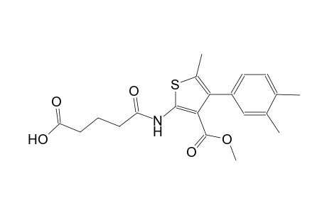 5-{[4-(3,4-dimethylphenyl)-3-(methoxycarbonyl)-5-methyl-2-thienyl]amino}-5-oxopentanoic acid