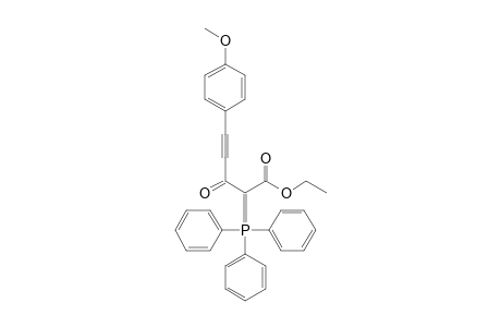 Ethyl 5-(4-methoxyphenyl)-3-oxo-2-triphenylphosphoranylidenepent-4-ynoate