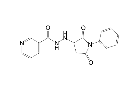 N'-(2,5-dioxo-1-phenyl-3-pyrrolidinyl)nicotinohydrazide