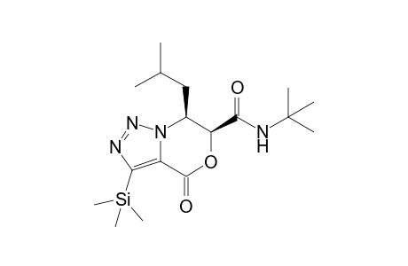 (6S,7S)-N-(tert-butyl)-7-isobutyl-4-oxo-3-(trimethylsilyl)-6,7-dihydro-4H-[1,2,3]triazolo[5,1-c][1,4]oxazine-6-carboxamide