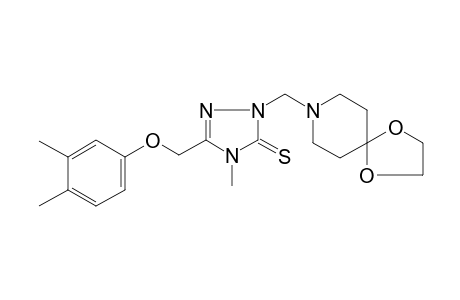 5-[(3,4-dimethylphenoxy)methyl]-2-(1,4-dioxa-8-azaspiro[4.5]dec-8-ylmethyl)-4-methyl-2,4-dihydro-3H-1,2,4-triazole-3-thione