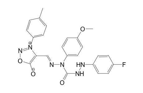 3-(4-Methylphenyl)sydnon-4-ylaldehyde 5-(4-fluorophenyl)-2-(4-methoxyphenyl)carbazone