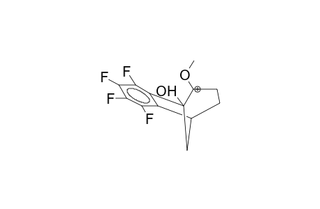 1-HYDROXY-2-METHOXY-6,7-TETRAFLUOROBENZOBICYCLO[3.2.1]OCTA-6-EN-2-YLCATION