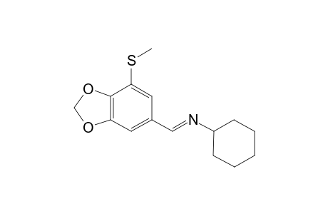 N-[5-(Methylthio)piperonylidene]cyclohexylimine