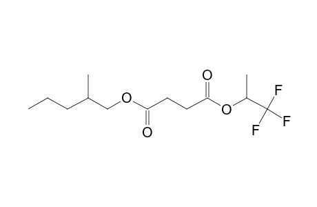 Succinic acid, 1,1,1-trifluoroprop-2-yl 2-methylpentyl ester