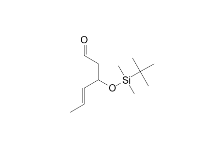 (4E)-3-([tert-Butyl(dimethyl)silyl]oxy)-4-hexenal