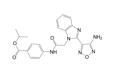 isopropyl 4-({[2-(4-amino-1,2,5-oxadiazol-3-yl)-1H-benzimidazol-1-yl]acetyl}amino)benzoate