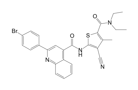 2-(4-bromophenyl)-N-{3-cyano-5-[(diethylamino)carbonyl]-4-methyl-2-thienyl}-4-quinolinecarboxamide