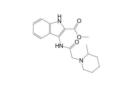 methyl 3-{[(2-methyl-1-piperidinyl)acetyl]amino}-1H-indole-2-carboxylate