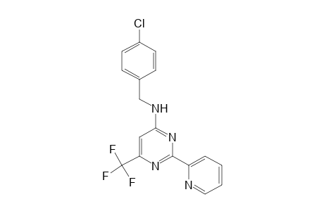 4-[(p-CHLOROBENZYL)AMINO]-2-(2-PYRIDYL)-6-(TRIFLUOROMETHYL)PYRIMIDINE