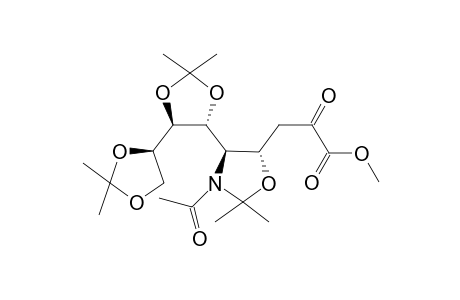 (4S,5R,6R,7R,8R)-2-Oxo-N(5)-acetyl-4,5-O,N-isopropylidene-6,7,8,9-di-O-isopropylidene-1-nonynoic acid methyl ester