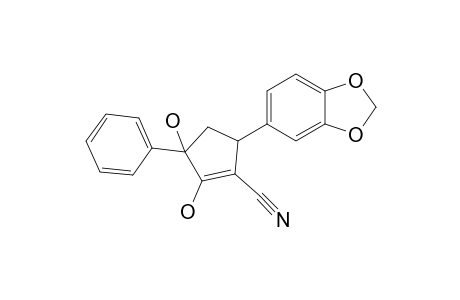 5-(1,3-Benzodioxol-5-yl)-2,3-bis(oxidanyl)-3-phenyl-cyclopentene-1-carbonitrile