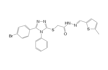 acetic acid, [[5-(4-bromophenyl)-4-phenyl-4H-1,2,4-triazol-3-yl]thio]-, 2-[(E)-(5-methyl-2-thienyl)methylidene]hydrazide