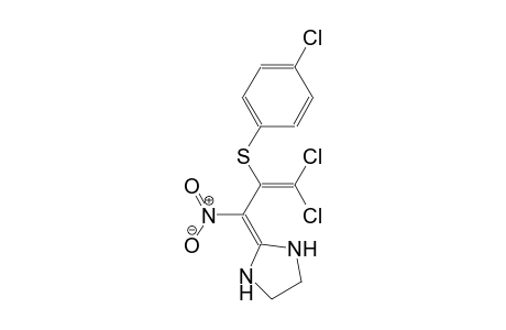 2-{3,3-dichloro-2-[(4-chlorophenyl)sulfanyl]-1-nitro-2-propenylidene}imidazolidine