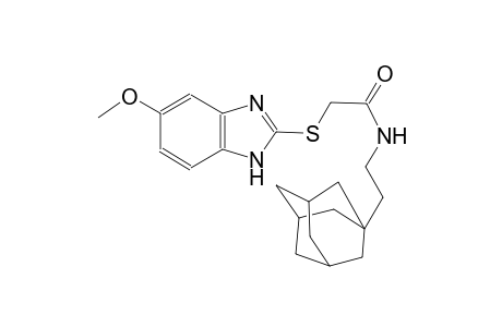 N-[2-(1-adamantyl)ethyl]-2-[(6-methoxy-1H-benzimidazol-2-yl)sulfanyl]acetamide