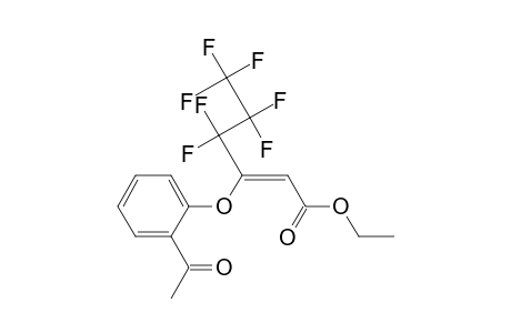 Ethyl 3-(2-Acetylphenoxy)-4,4,5,5,6,6,6-heptafluorohex-2-enoate