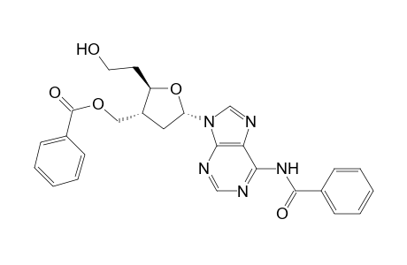 N(6)-Benzoyl-9-[(2S,4R,5R)-4-[(benzoyloxy)methyl]-5-(2-hydroxyethyl)tetrahydrofuran-2-yl]adenine