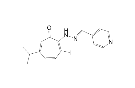 isonicotinaldehyde, (2-iodo-5-isopropyl-7-oxo-1,3,5-cycloheptatrien-1-yl)hydrazone