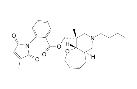 ((5aR*,9S*,9aS*)-7-Butyl-9-methyl-2,5,5a,6,7,8,9,9a-octahydrooxepino[3,2-c]pyridin-9-yl)methyl 2-(3-methyl-2,5-dioxo-2,5-dihydro-1H-pyrrol-1-yl)benzoate