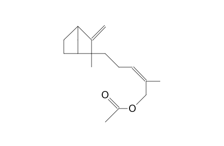 2-endo-(5-Acetoxy-4-methyl-cis-3-pentenyl-1)-2-methyl-3-methylene-bicyclo(2.2.1)heptane
