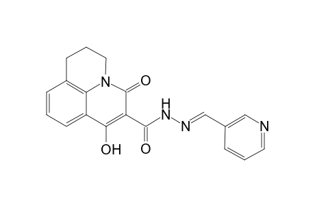 7-hydroxy-5-oxo-N'-[(E)-3-pyridinylmethylidene]-2,3-dihydro-1H,5H-pyrido[3,2,1-ij]quinoline-6-carbohydrazide