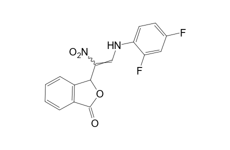 3-[2-(2,4-DIFLUOROANILINO)-1-NITROVINYL]PHTHALIDE