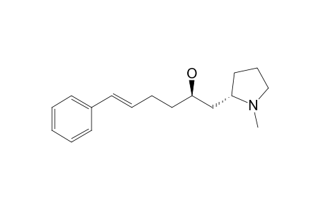 2-Pyrrolidineethanol, 1-methyl-.alpha.-(4-phenyl-3-butenyl)-, [R*,S*-(E)]-(+)-