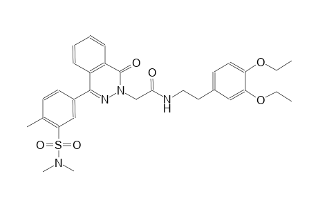 N-[2-(3,4-diethoxyphenyl)ethyl]-2-[4-[3-(dimethylsulfamoyl)-4-methyl-phenyl]-1-keto-phthalazin-2-yl]acetamide