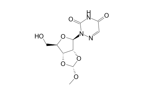 1,2,4-Triazine-3,5(2H,4H)-dione, 2-[2,3-O-(methoxymethylene)-.beta.-D-ribofuranosyl]-, (R)-