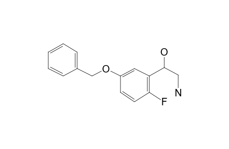 Benzeneethanamine, 5-benzyloxy-2-fluoro-.beta.-hydroxy-