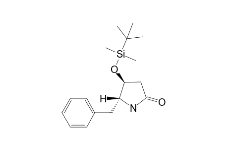 4-[(t-Butyl)dimethylsilyl]oxy-5-benzyl-2-pyrrolidinone