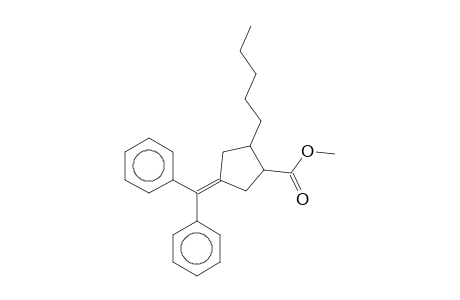 2-Amyl-4-benzhydrylidene-cyclopentanecarboxylic acid methyl ester