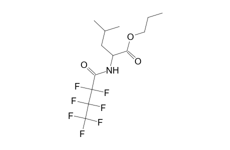 Propyl 2-[(2,2,3,3,4,4,4-heptafluorobutanoyl)amino]-4-methylpentanoate
