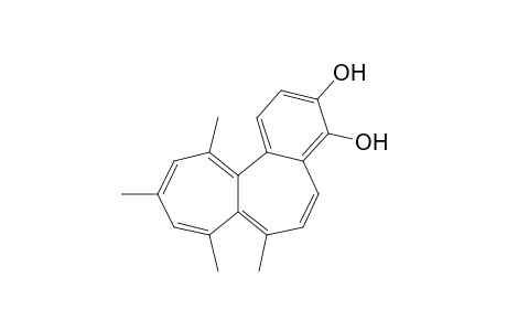 7,8,10,12-Tetramethylbenzo[d]heptalene-3,4-diol