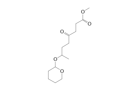 4-Oxo-7-(tetrahydropyran-2-yloxy)-octanoic acid, methyl ester