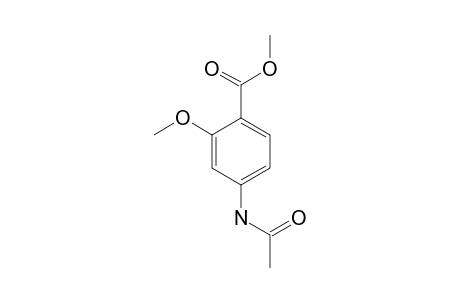 4-acetamido-o-anisic acid, methyl ester