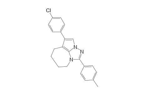 4-(4-Chlorophenyl)-1-(4-methylphenyl)-5,6,7,8-tetrahydro-2,2a,8a-triazacyclopenta[cd]azulene