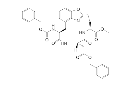 Methyl (7S,10S,13S)-10-(benzylethanoate)-7-{[(benzyloxy)carbonyl]amino}-8,11-dioxo-19-oxa-9,12,17-triazatricyclo[14.2.1.0(6,18)]nonadeca-1(18),2,4,16-tetraene-13-carboxylate