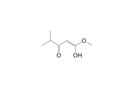 3-Oxo-4-methylpentanoic acid, methyl ester, enol form