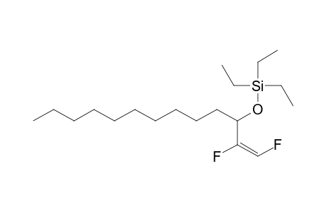 Silane, [[1-(1,2-difluoroethenyl)undecyl]oxy]triethyl-, (E)-