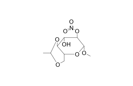 methyl 4,6-O-ethylidene-beta-D-glucopyranoside, 2-nitrate