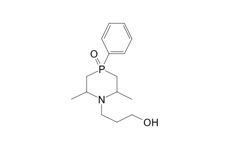 1-Aza-4-phosphacyclohexane, 1-(3-hydroxypropyl)-2,6-dimethyl-4-oxo-4-phenyl-