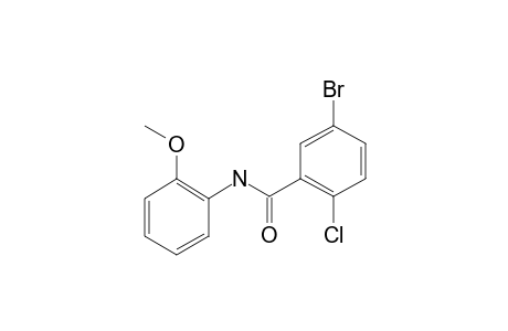 5-Bromo-2-chloro-N-(2-methoxyphenyl)benzamide