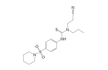 1-(2-cyanoethyl)-3-[p-(piperidinosulfonyl)phenyl]-1-propyl-2-thiourea