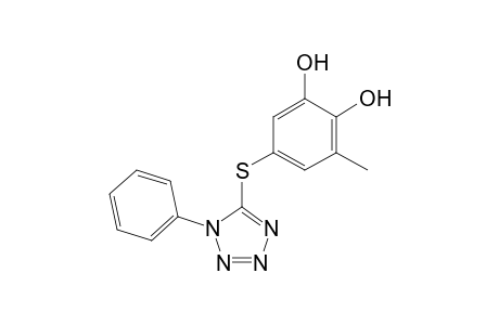 3-Methyl-5-(1-phenyl-1H-tetrazol-5-ylthio)benzene-1,2-diol