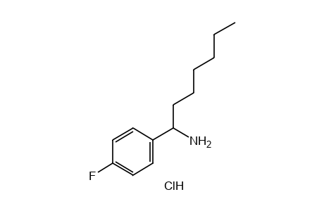 1-(p-fluorophenyl)heptylamine, hydrochloride