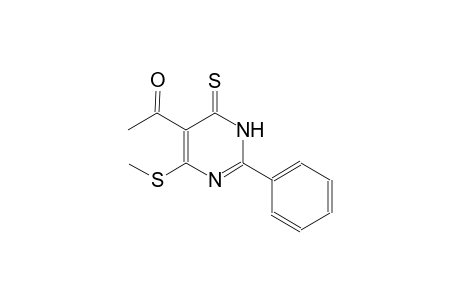 1-[4-(methylsulfanyl)-2-phenyl-6-thioxo-1,6-dihydro-5-pyrimidinyl]ethanone